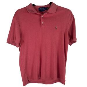 Polo Ralph Lauren Shirt Men Small Classic Fit Raspberry Cotton Golf Preppy